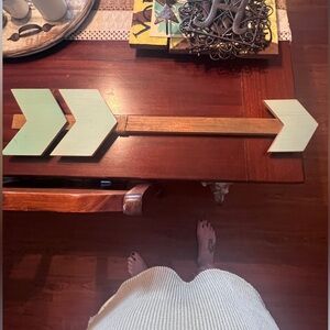 Wooden Arrow Wall Decor - Mint Accents